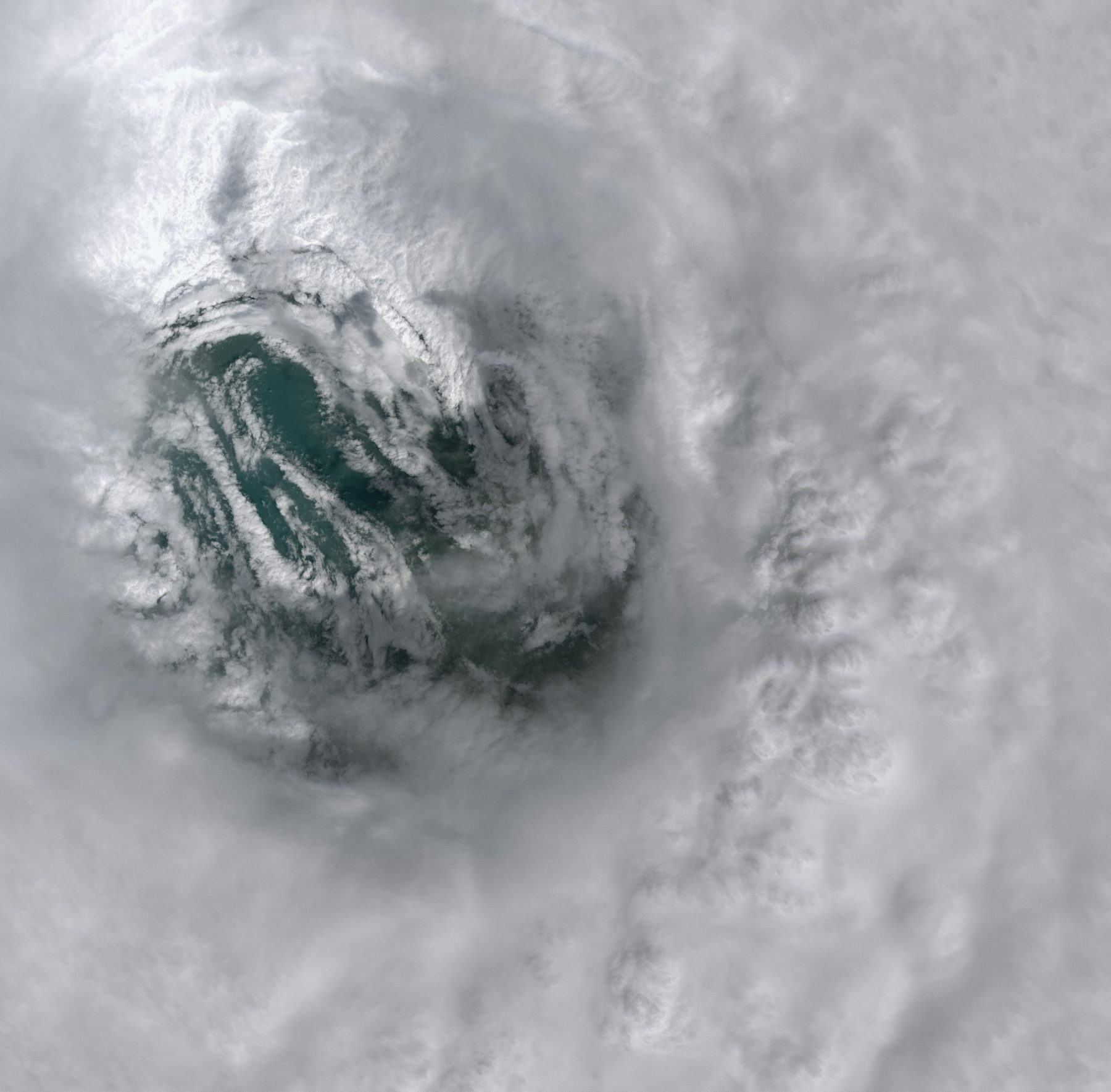 Satellite view of a hurricane used to illustrate catastrophe risk analysis