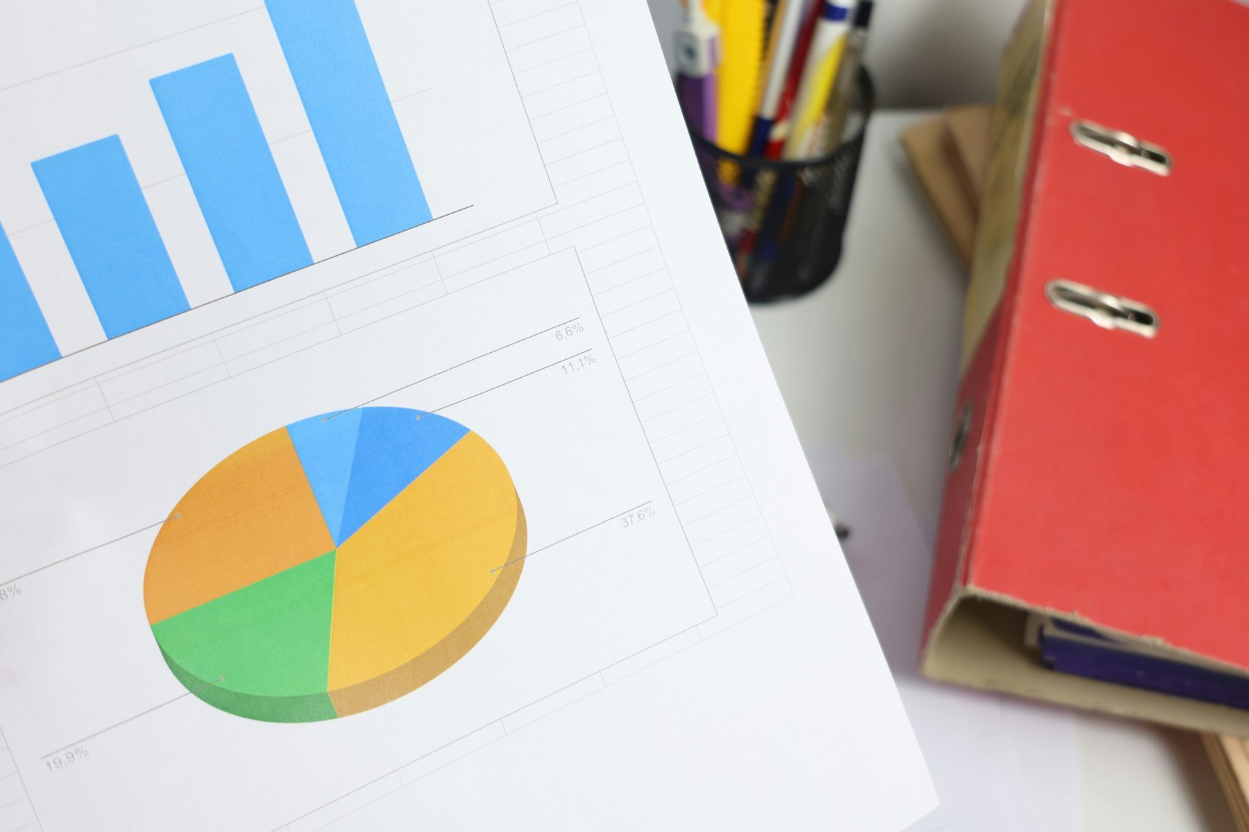 Printed charts and analytical reports